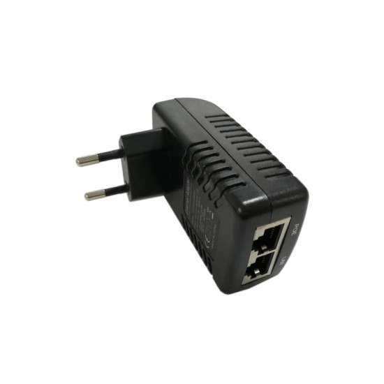 48V (0.5A) Gigabit PoE adapter, EU