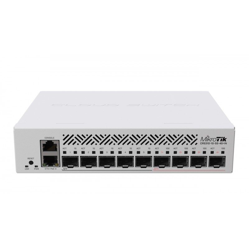 MIKROTIK Fiber Cloud Router Switch CRS310-1G-5S-4S+IN MIKROTIK Fiber Cloud Router Switch CRS310-1G-5S-4S+IN