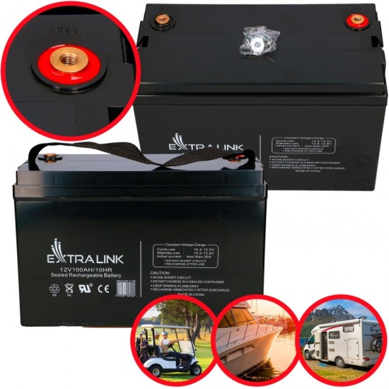 EXTRALINK AGM Battery 12V 100Ah EXTRALINK AGM Battery 12V 100Ah