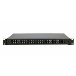 EXTRALINK 48 CORE (24 SC DUPLEX)  FIBER OPTIC PATCH PANEL BLACKDUPLEX HOLES