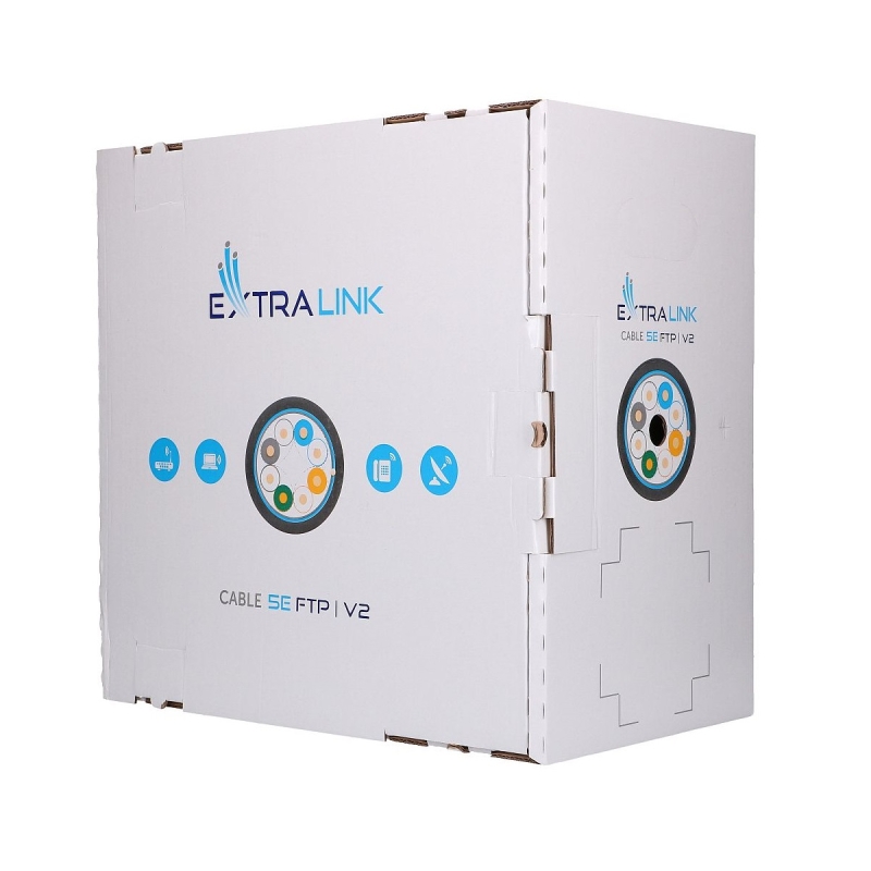 EXTRALINK CAT5E FTP (F/UTP) V2 Outdoor Twisted Pair LAN cable, 305m