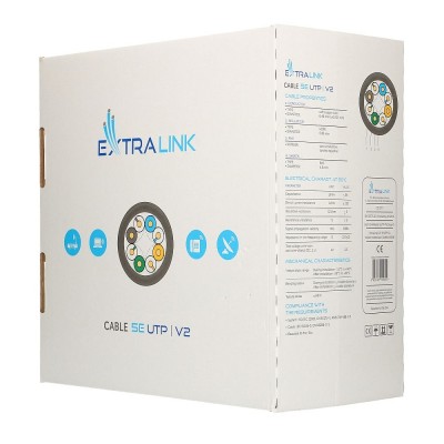 EXTRALINK CAT5E UTP (U/UTP) V2 Indoor Twisted Pair LAN cable, 305m