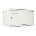 EXTRALINK 6U 600X600 ASP WALL-MOUNTED RACKMOUNT CABINET METALDOOR, GREY