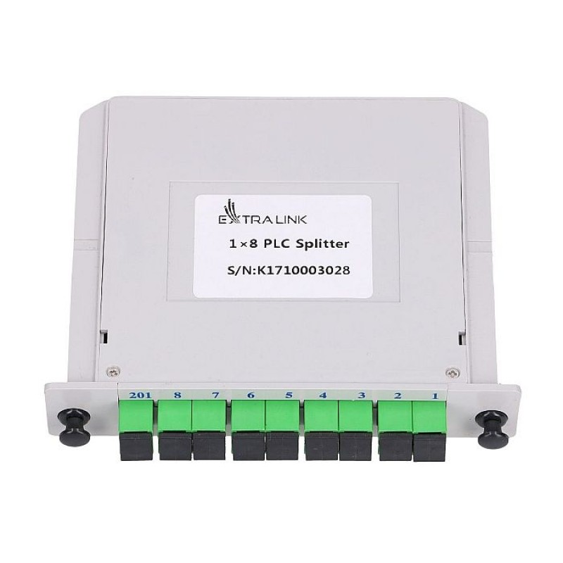 EXTRALINK 1:8 PLC SPLITTER SC/APC SLOT TYPE
