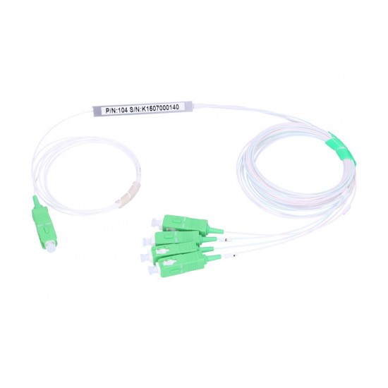 EXTRALINK 1:4 PLC Splitter SC/APC 900UM 1M Steel Box EXTRALINK 1:4 PLC Splitter SC/APC 900UM 1M Steel Box
