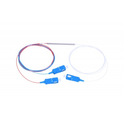 EXTRALINK 1:2 FBT Splitter 20:80 SC/UPC 900UM 1M  Steel Tube
