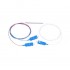 EXTRALINK 1:2 FBT Splitter 25:75 SC/UPC 900UM 1M Steel Tube