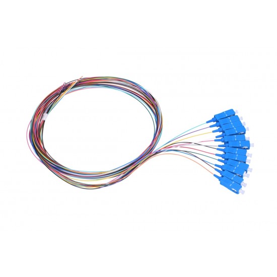 EXTRALINK SC/UPC SM G.657A1 Pigtails Set, 12 colours, 12 pcs. EXTRALINK SC/UPC SM G.657A1 Pigtails Set, 12 colours, 12 pcs.