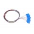 EXTRALINK SC/UPC SM G.657A1 Pigtails Set, 12 colours, 12 pcs.