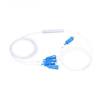 EXTRALINK 1:4 PLC SPLITTER SC/UPC 900UM 1.5M STEEL BOX