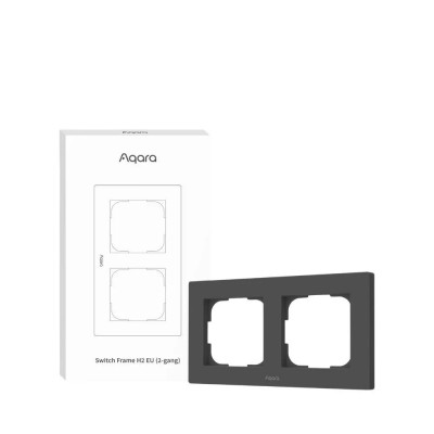 AQARA Smart Home Switch Frame H2 EU (2-gang), Gray