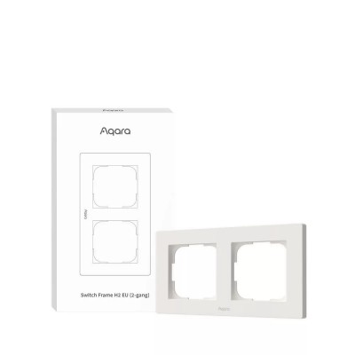 AQARA Smart Home Switch Frame H2 EU (2-gang), White