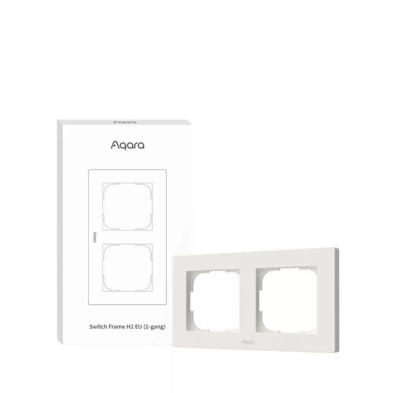 AQARA Smart Home Switch Frame H2 EU (2-gang), White