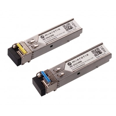 MIKROTIK Industrial-grade 1G/2.5G SFP modules kit, 20 km, single mode