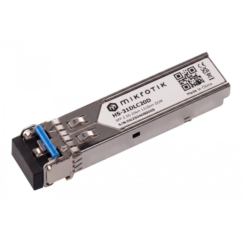 MIKROTIK Industrial-grade 1G/2.5G SFP module, 20 km, single mode