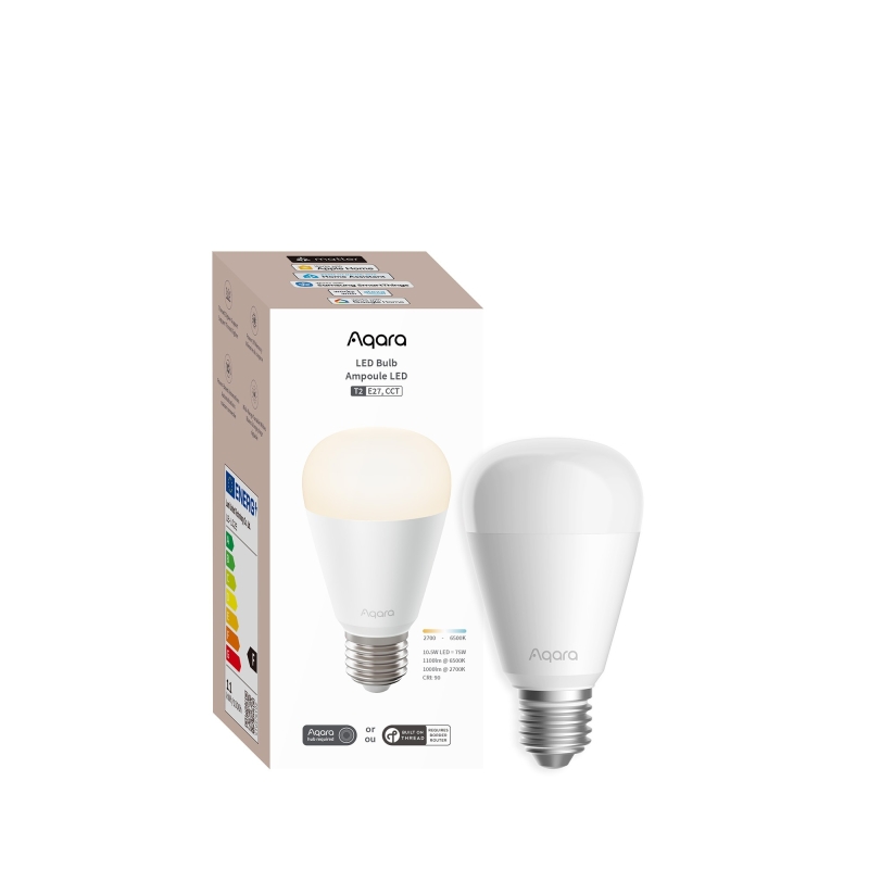 AQARA Smart Home LED Bulb T2 - E27, White AQARA Smart Home LED Bulb T2 - E27, White