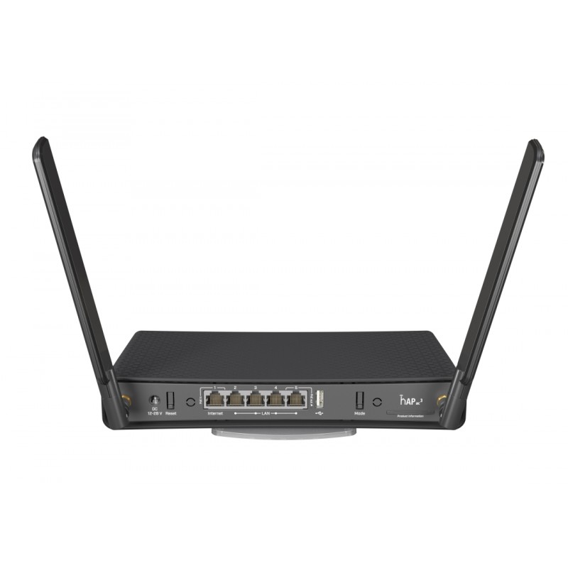 MIKROTIK dual-band router with 5 Gigabit Ethernet ports and external high gain antennas for more coverage, hAP ac3 MIKROTIK dual-band router with 5 Gigabit Ethernet ports and external high gain antennas for more coverage, hAP ac3