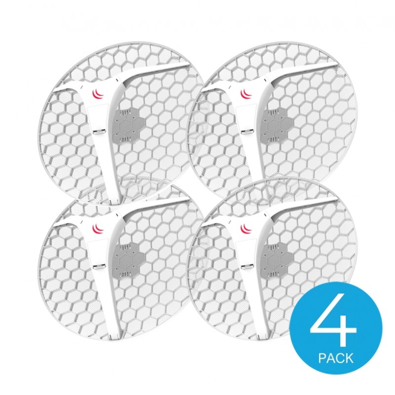 MIKROTIK LHG series 5 GHz CPE/Point-to-Point Integrated Antenna, 4 pck (LHG XL 5 ac) MIKROTIK LHG series 5 GHz CPE/Point-to-Point Integrated Antenna, 4 pck (LHG XL 5 ac)