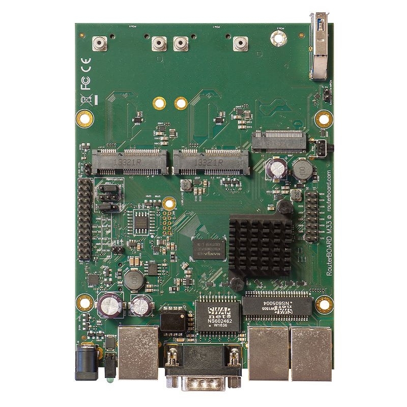 MIKROTIK Powerful OEM RouterBOARD with three Gigabit LAN and two miniPCIe slots MIKROTIK Powerful OEM RouterBOARD with three Gigabit LAN and two miniPCIe slots