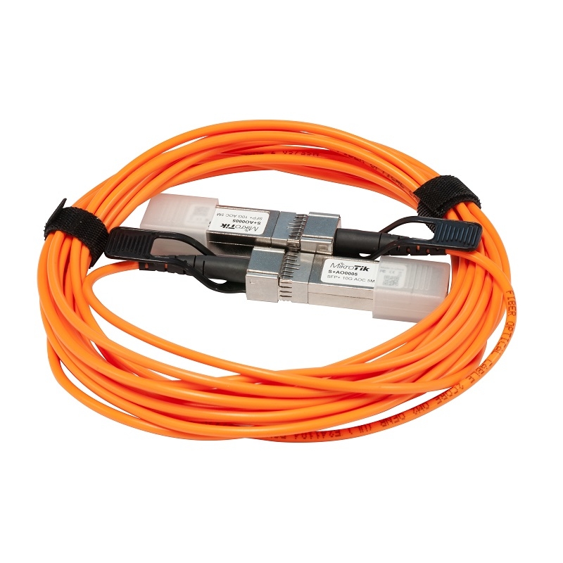 MIKROTIK SFP+ Active Optics direct attach cable, 5m MIKROTIK SFP+ Active Optics direct attach cable, 5m