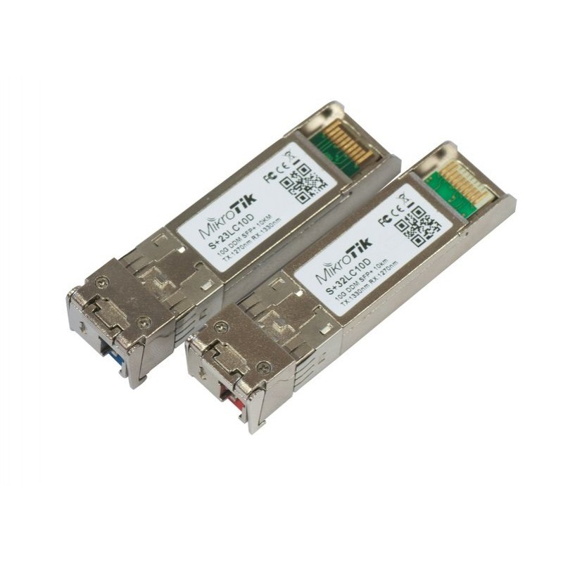 MIKROTIK Pair of SFP+ (10Gbit) modules, 10km, for single optical cable
