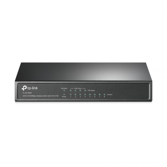 TP-LINK 8-Port 10/100Mbps Desktop Switch with 4-Port PoE