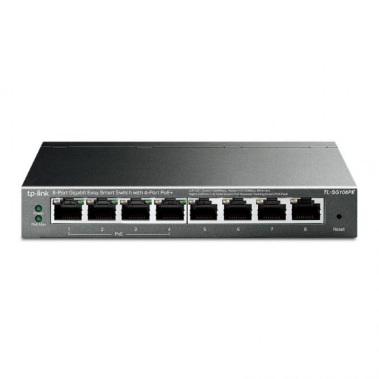 8-Port Gigabit Easy Smart Switch with 4-Port PoE+