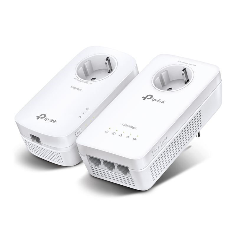 TP-LINK AV1300 Gigabit Passthrough Powerline ac Wi-Fi Kit TP-LINK AV1300 Gigabit Passthrough Powerline ac Wi-Fi Kit