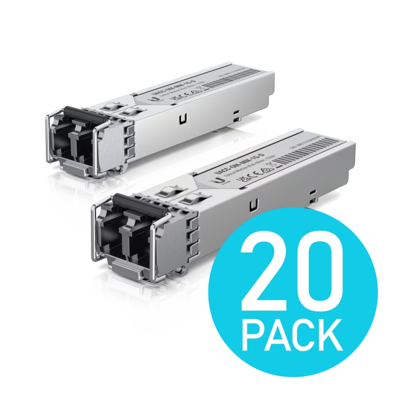 UBIQUITI 1 Gbps Multi-Mode Optical Module, 20-pack (10 pairs) (UACC-OM-MM-1G-D-20) UBIQUITI 1 Gbps Multi-Mode Optical Module, 20-pack (10 pairs) (UACC-OM-MM-1G-D-20)