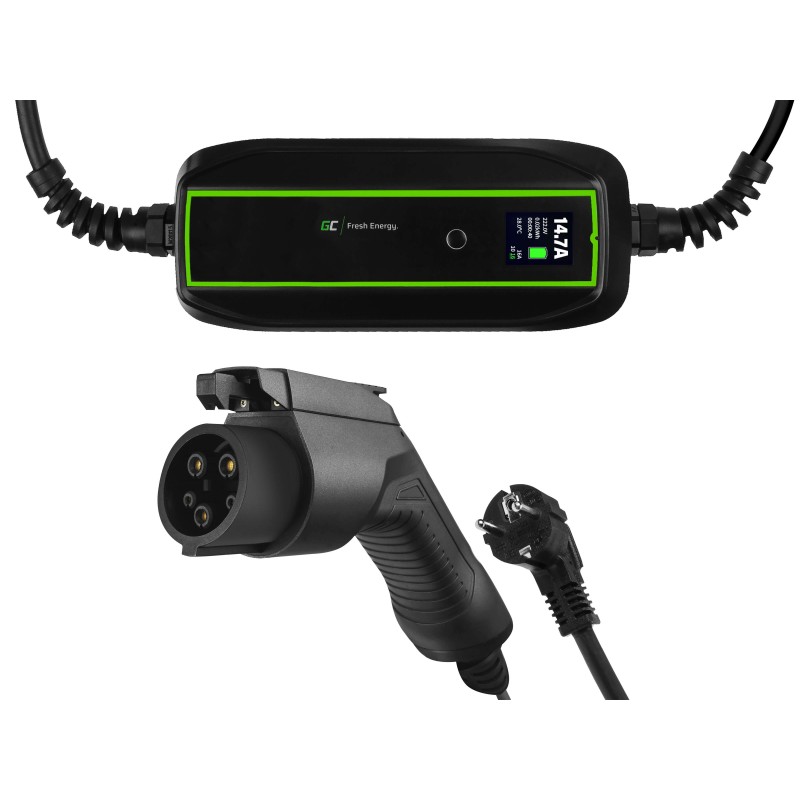 GC EV PowerCable 3.6kW Schuko - Type 1 mobile charger for charging electric cars and Plug-In hybrids GC EV PowerCable 3.6kW Schuko - Type 1 mobile charger for charging electric cars and Plug-In hybrids